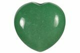 1.4" Polished Green Aventurine Heart - Photo 2